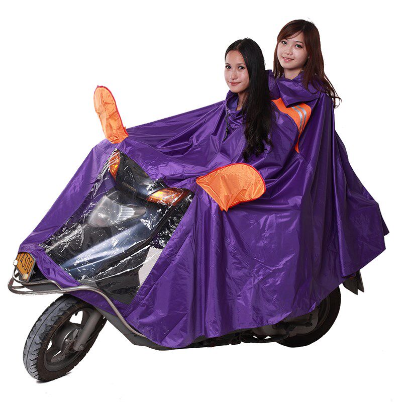 雨衣摩托车踏板大电动车男女成人防水户外骑行加大加厚单双人雨披