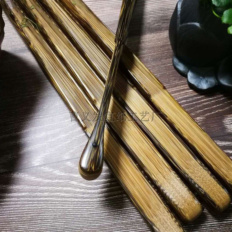 棕竹折扇苏工纯手工文玩扇子95寸18方水滴头金丝竹空白宣纸扇推荐