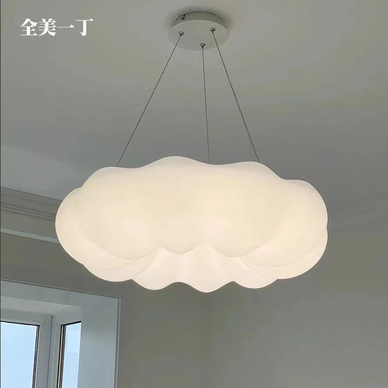全美一丁 云朵吊灯北欧简约客厅创意南瓜灯网红儿童灯卧室吸顶灯