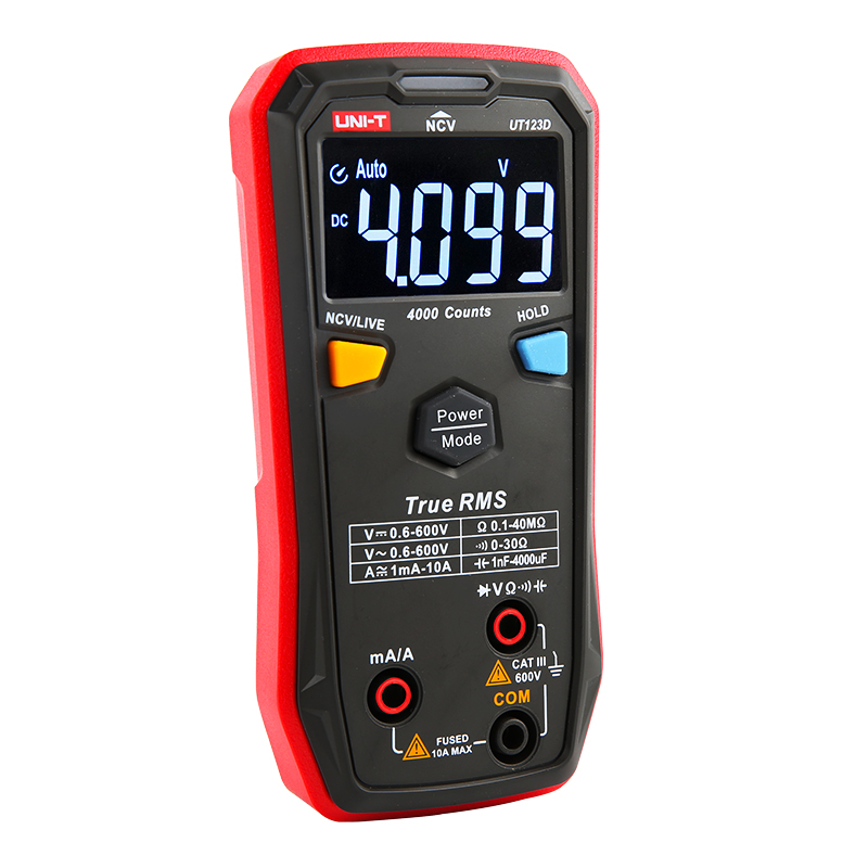 优利德UT123D智能型数字万用表高精度多功能数显式维修电工万能表