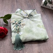 日常可穿夏季 少女民国复古风小个子中式 2023年轻款 文艺旗袍新款