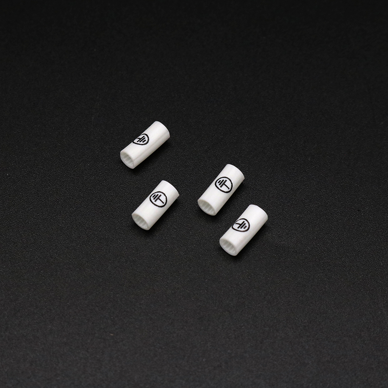 线缆号码管电工零线标识标记电线号套管 白色梅花齿编号管 地线符