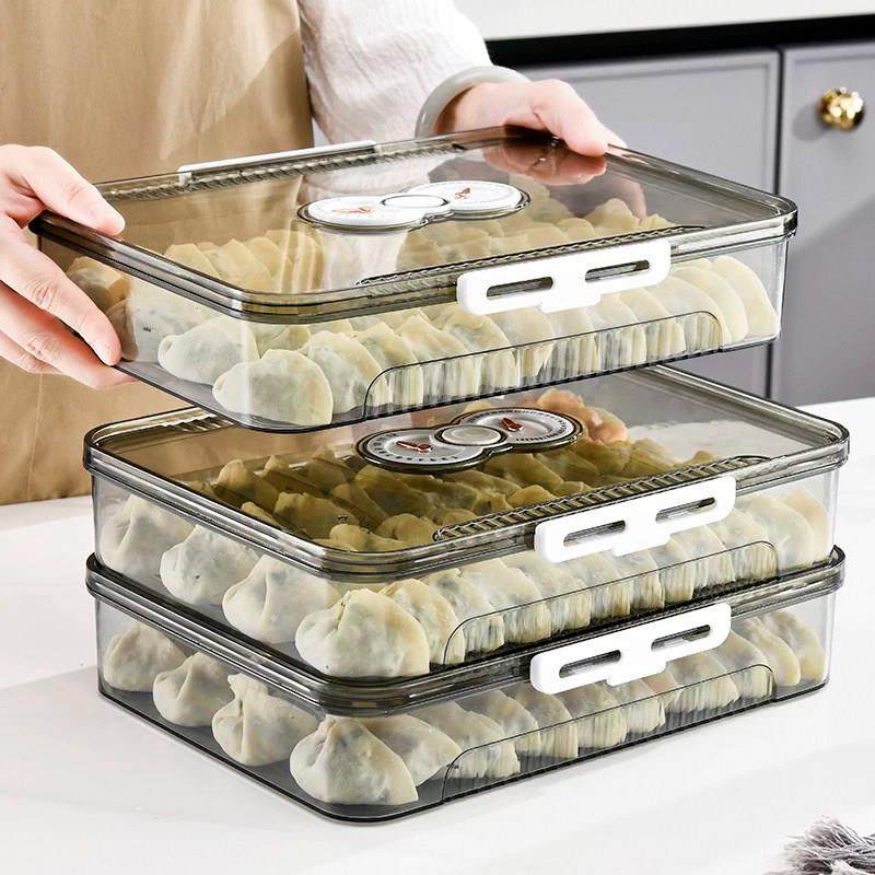 德国品质水饺盒家用食品级密封保鲜水饺馄饨冷冻厨房冰箱收纳神器,收纳整理,食物收纳盒,淘宝优惠券,粉丝福利购,淘宝优惠卷