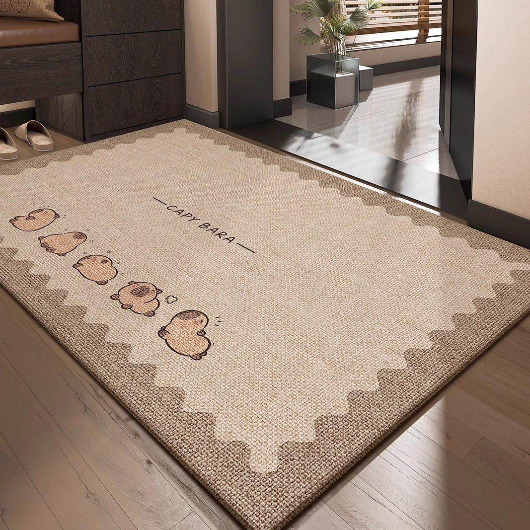 日式入户门地垫耐脏入户脚垫可裁剪卡通进门口门垫原木风防滑地毯,居家布艺,入户地垫,淘宝优惠券,粉丝福利购,淘宝优惠卷