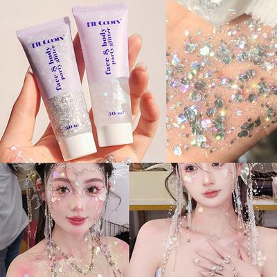 儿童舞台妆彩妆专用眼妆亮片闪片啫喱表演化妆眼影液体超闪亮晶晶