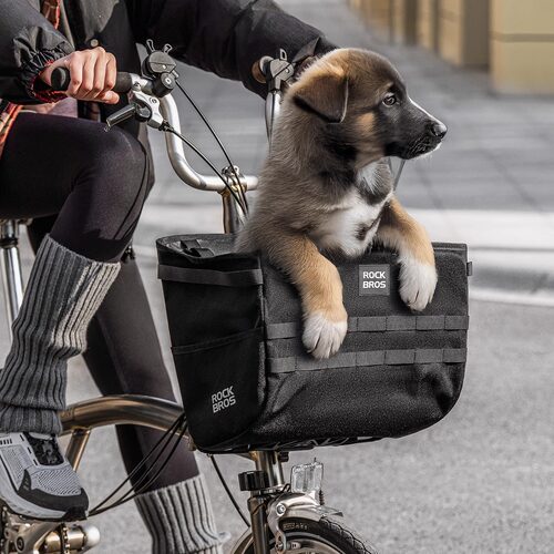 洛克兄弟折叠自行车猪鼻车筐