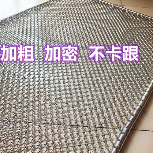 加密加粗钢丝地垫不锈钢丝网铁丝地毯家用进门脚垫楼道除尘刮泥垫