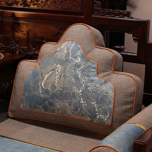 新中式靠山枕红木沙发抱枕圈椅云枕大号含芯罗汉床靠背垫靠枕靠垫