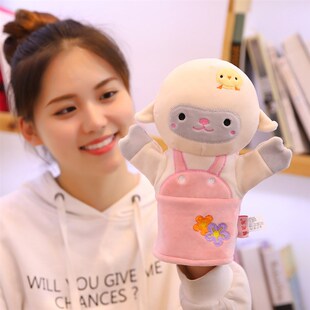 卡通动物手偶f毛绒娃儿早教儿子互动玩偶幼亲园娃童表演布偶男女
