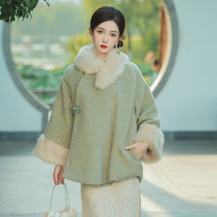 汉服女装国风女装冬装女新中式外套大码拜年唐装改良冬季旗袍上衣