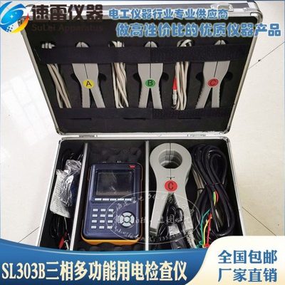 SL303B三相多功能用电检查仪电参数测量电能表校验接线判别