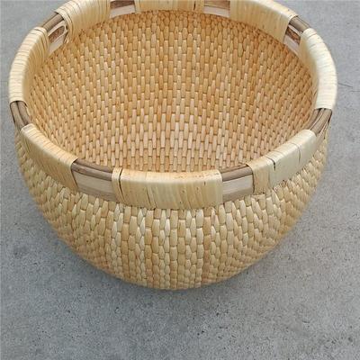 纯手工柳条笆筐匾竹扁米罗