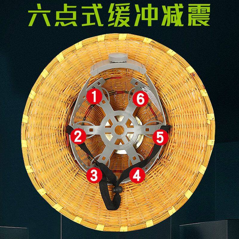 新款竹编防蜂帽蛰夏季凉爽