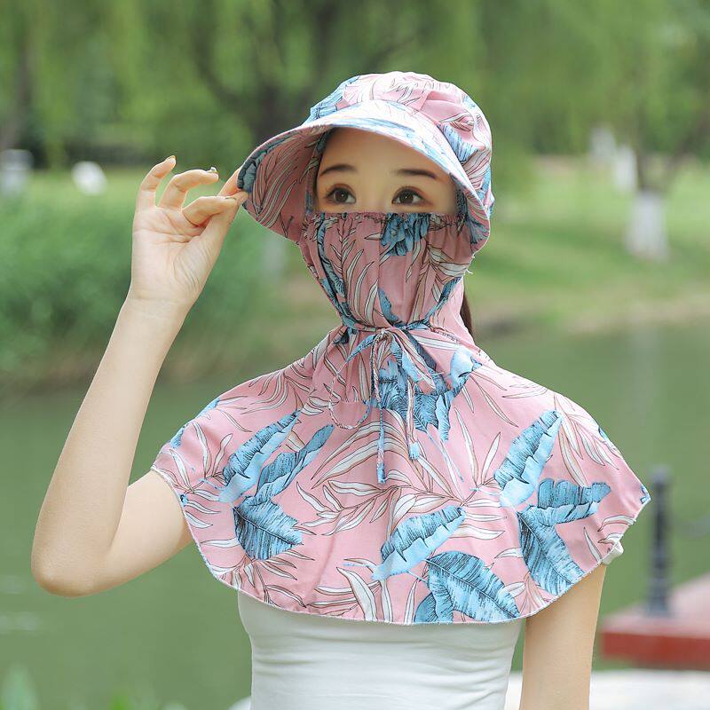 防晒面罩护颈一体新款洋气