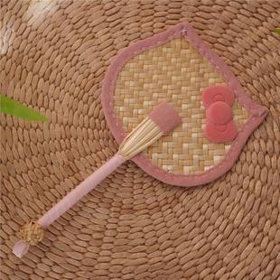 新中式蒲扇小红书手工迷你编织成品夏天网红扇子夏季麦秆可爱竹编