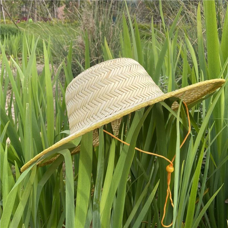 竹编遮阳帽大沿采茶凉出游