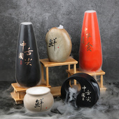 饰品日式 日料刺身摆盘装 饰干冰杯干冰瓶盅烤肉菜品盘饰刺身拼盘装