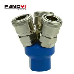 气泵空压机配件气管三通接头压缩空气圆三通气动三叉二通SMY包邮