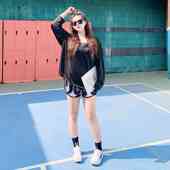 新款 防晒泳装 胖m宽松遮肉显瘦200斤温泉长袖 泳衣女分体三件套大码