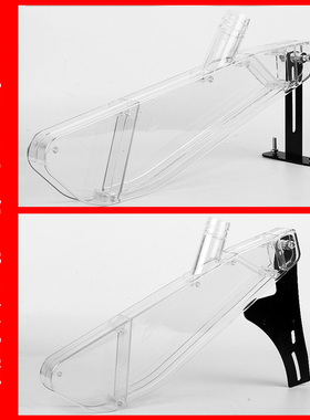 木工台锯护罩无尘子母锯保护罩锯片防尘罩集尘防护电圆锯透明塑料