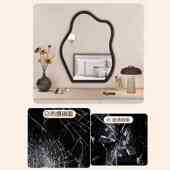 中古化妆镜梳妆台镜子客厅玄关复古装 饰镜可壁挂桌面梳妆镜穿衣镜