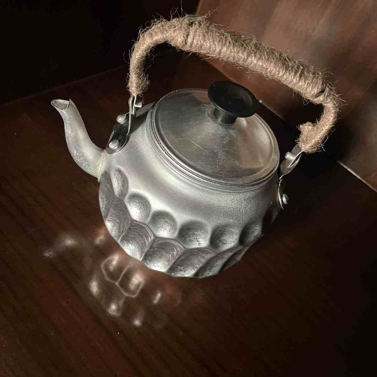 老式铝壶茶壶烧水壶铝制泡茶壶家用户外壶小茶壶带过滤网铝烧水壶