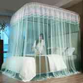 2022新款 导轨蚊帐家用公主风1.8m1.5米床上防蚊罩u型轨道夏季 纹账