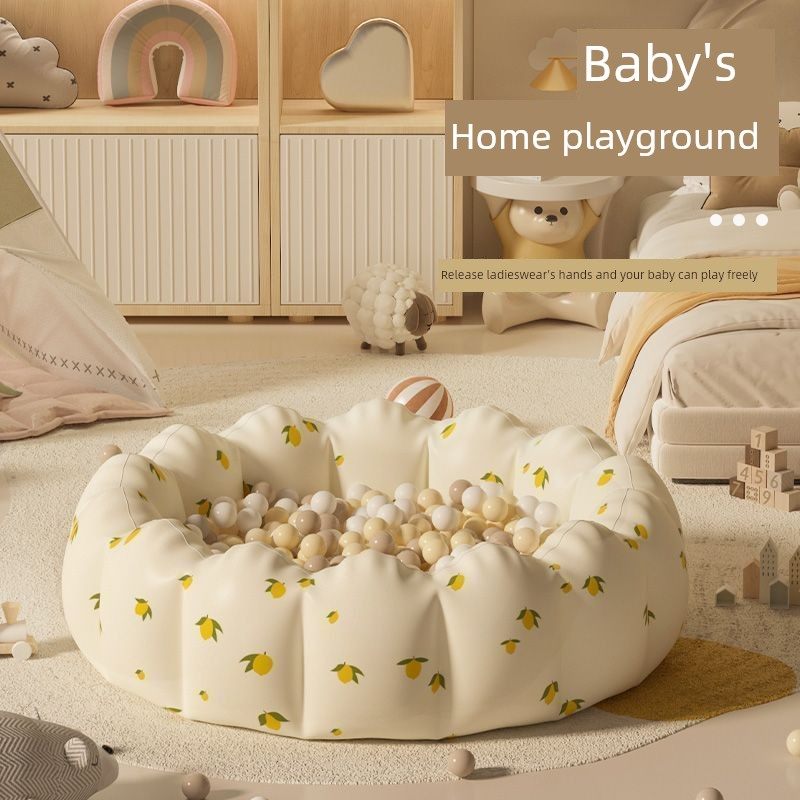 婴儿海洋球池充气家用小型儿童波浪球池室内和室外加厚充气玩具游