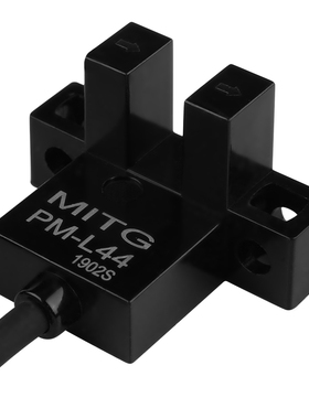 U型槽型光电开关PM-L44感应开关L型原点限位传感器NPN常开常闭24v