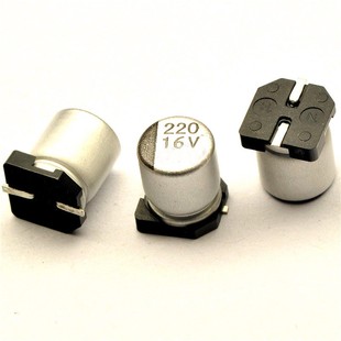 体积6.3 220UF 7.7MM 贴片电容 桥田贴片铝电解电容 50只 16V