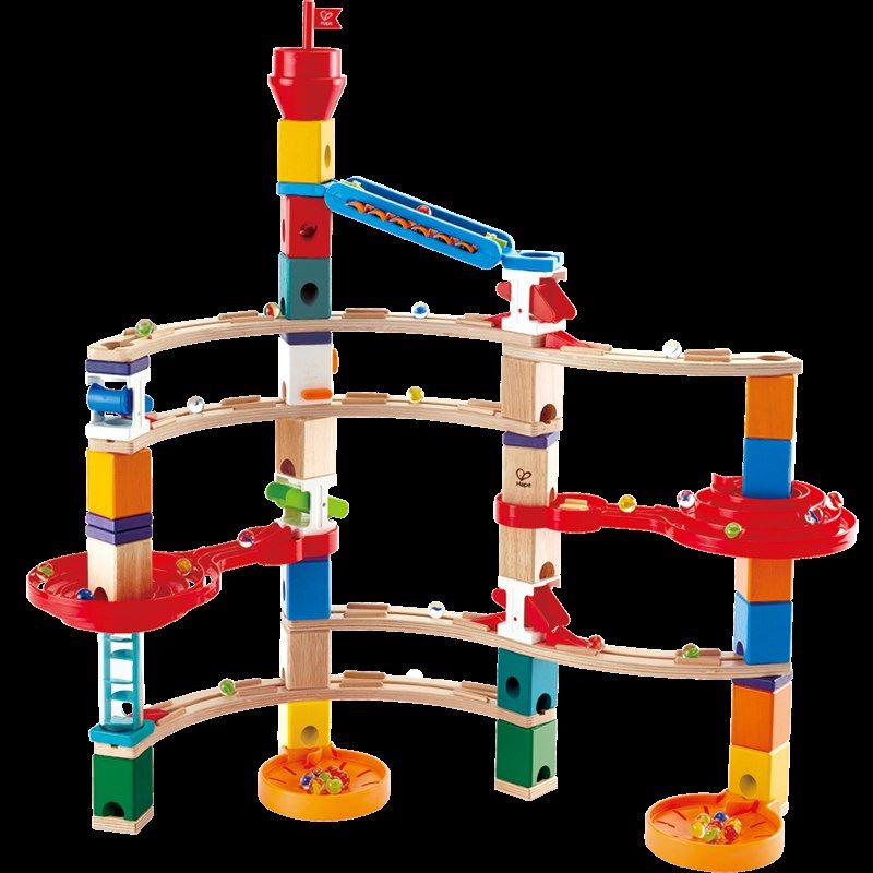 Hape夸得瑞拉轨道滚珠架儿童木制滑道大弹珠滚球积木拼装益智玩具,玩具/童车/益智/积木/模型,普通塑料积木,淘宝优惠券,粉丝福利购,淘宝优惠卷