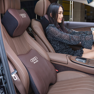 A4l 适用奥迪A3 Q5L车内饰用品腰靠 A7汽车头枕护颈枕Q2