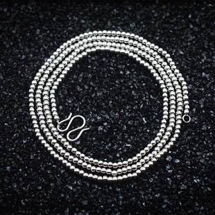 杀破狼3 古天乐同款钛钢圆珠项链泰国佛牌链子男女佛珠项链不掉色