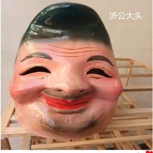 定制大头娃娃济公道具面具头套舞龙舞狮舞台用品民间社火表演道具