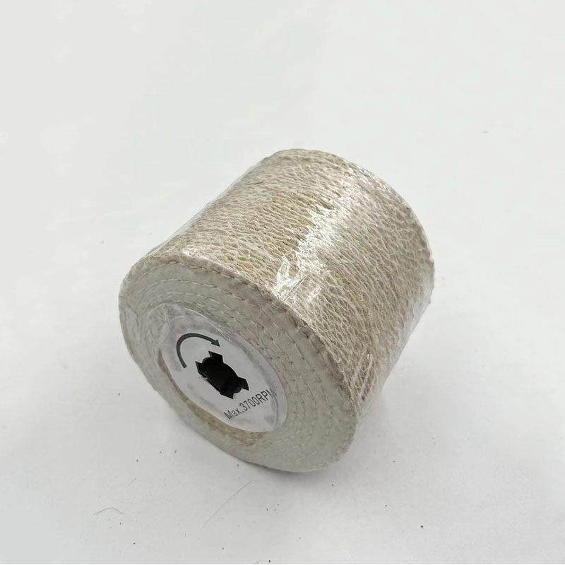 十字芯麻轮拉丝轮麻布轮 剑麻拉丝轮 抛光轮金属不锈钢镜面拉丝轮