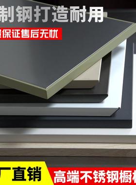 不锈钢橱柜门板厨房灶台门浴室防水门定做轻奢衣柜门自装现代简约