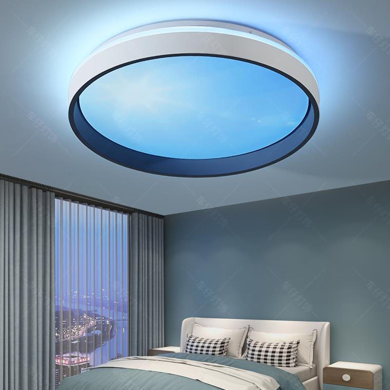 卧室灯主卧2023新款晴空灯自然光蓝天灯仿天空吸顶灯房间led灯具