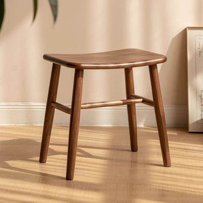 全实木橡木梳妆凳家用卧室化妆凳子现代简约轻奢高级感梳妆台凳子
