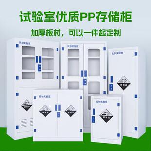 器皿柜pp强酸碱柜双锁试剂柜实验室危化学品柜存储防腐蚀PP药品柜