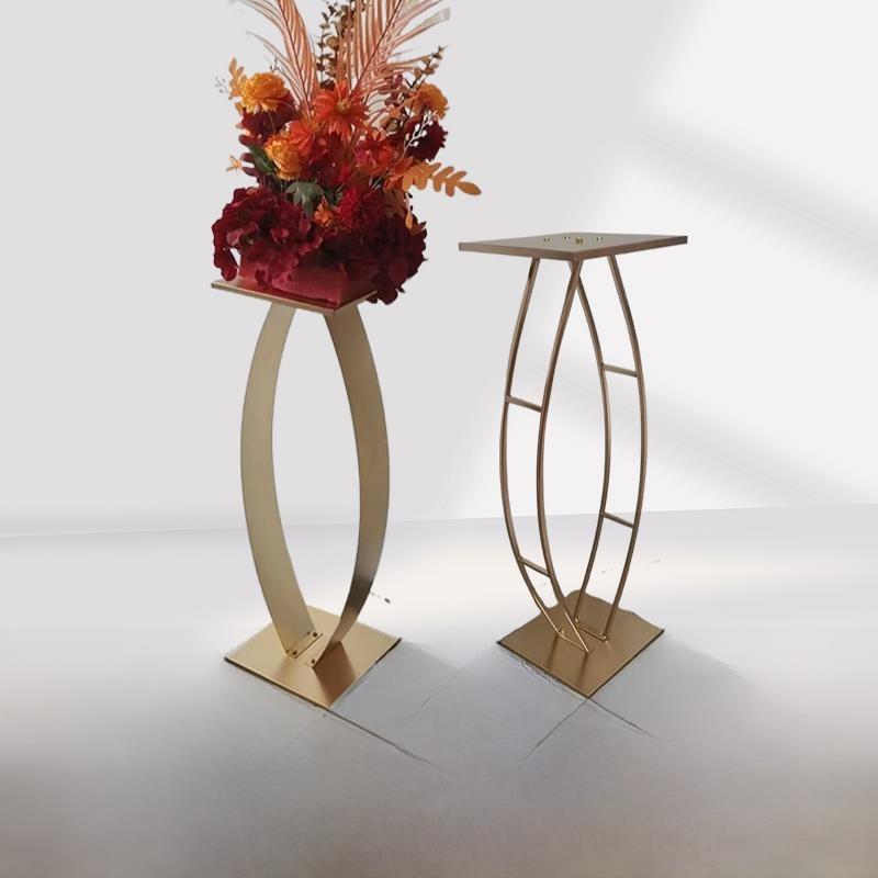 婚礼道具铁艺角饰品婚礼舞台装饰花架拱形铁架异形路导游欢迎饰品