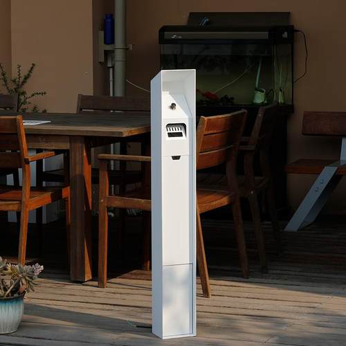 不锈钢点烟器烟灰桶落地烟灰柱立式灭烟头垃圾桶烟灰缸户外定制