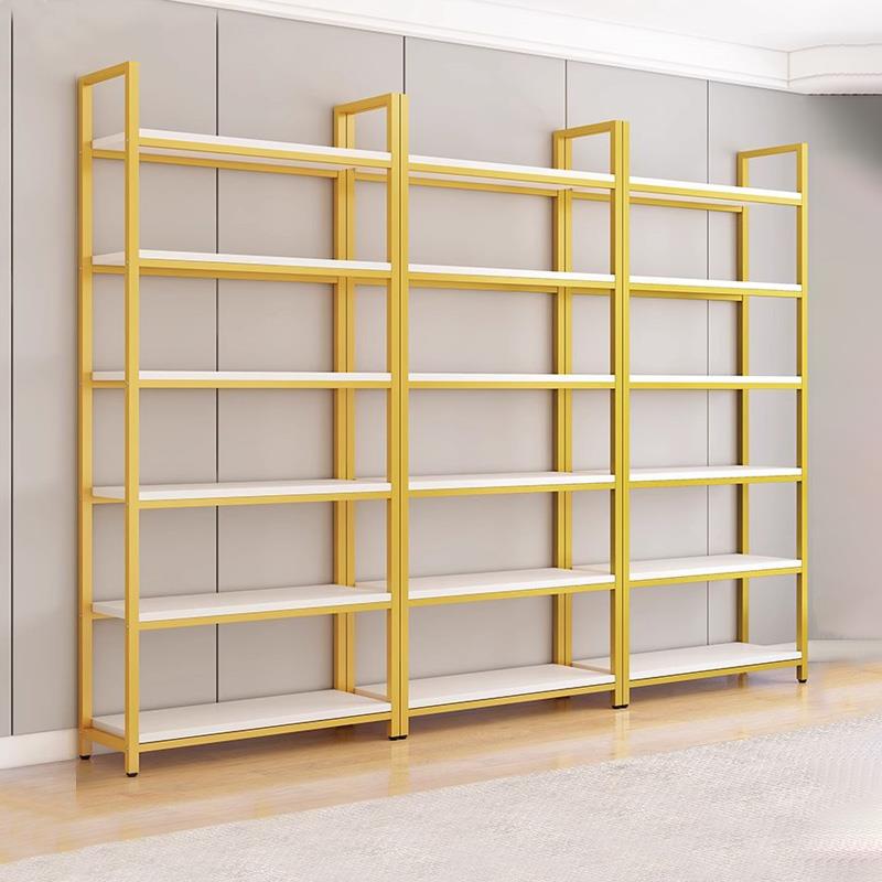 货架钢木置物架超市便利店展示柜多层鞋包化妆品产品陈列展示架子