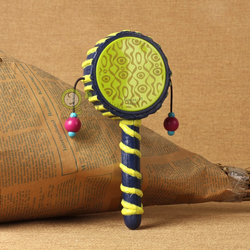 比乐B.Toys拨浪鼓玩具婴儿手摇鼓新生儿宝宝3-6-12个月0-1岁礼物