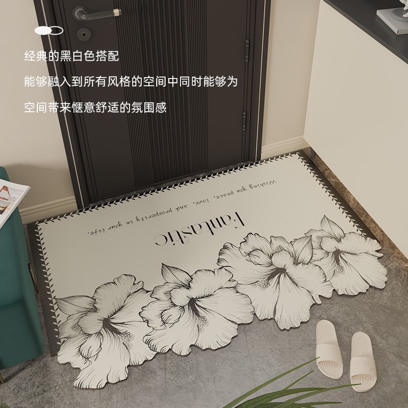 入户门地垫2025新款耐脏免洗可擦pvc门垫门口进门脚垫可裁剪地毯