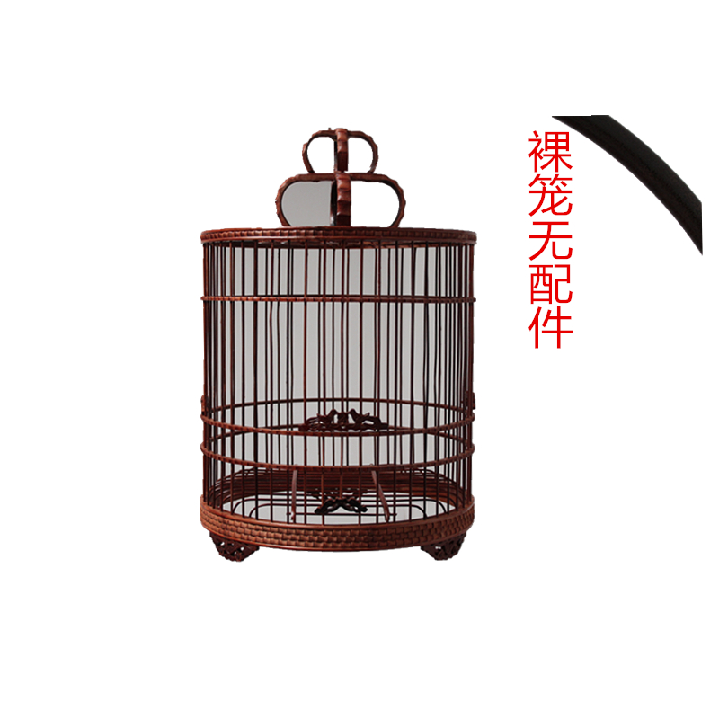 画眉鸟笼竹节鸟笼全套配齐鸟笼手工鸟笼雕刻笼紫竹鸟笼装修装饰鸟