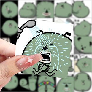 p蛋酱表情包搞笑贴纸爆款卡通趣味笔记本ins贴画手机手账装饰贴纸