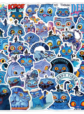 k-pop Demon Hunters猎魔女团derpy贴纸绝世毫猫小老虎防水贴画