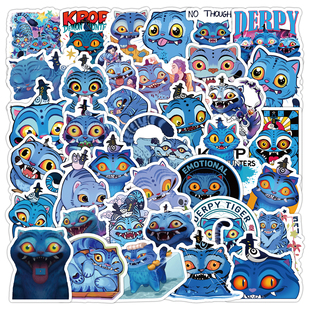 k-pop Demon Hunters猎魔女团derpy贴纸绝世毫猫小老虎防水贴画