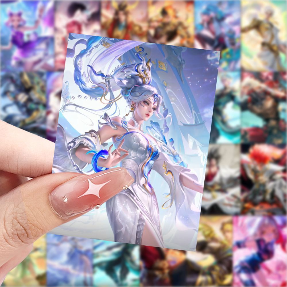 180张王者荣耀英雄皮肤贴纸人物卡通游戏周边贴画手机手账diy贴纸