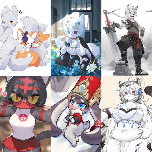 126张福瑞插画壁纸贴纸卡通可爱创意手帐diy装饰贴画防水立体自粘